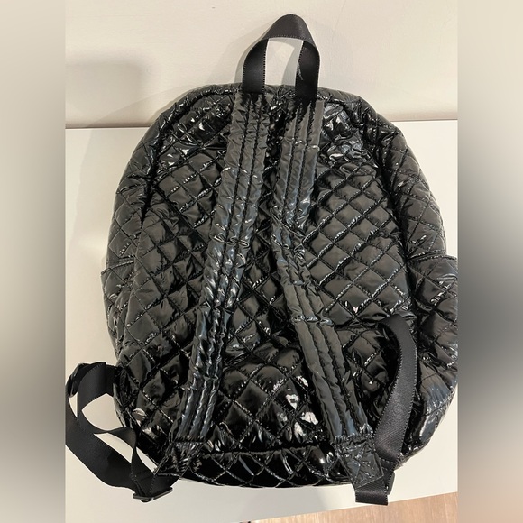 MZ Wallace Black Lacquer Metro Quilted Backpack - Picture 6 of 6